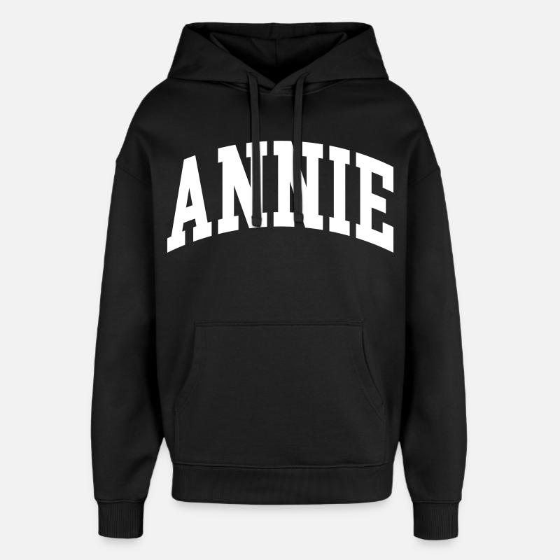 Annie - Sweat à capuche unisexe Stanley/Stella Oversized - noir