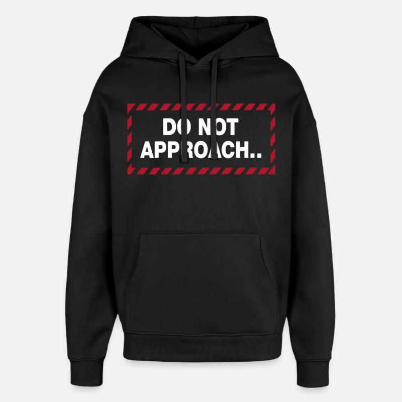 Déclaration de distance d’avertissement - Sweat à capuche unisexe Stanley/Stella Oversized - noir