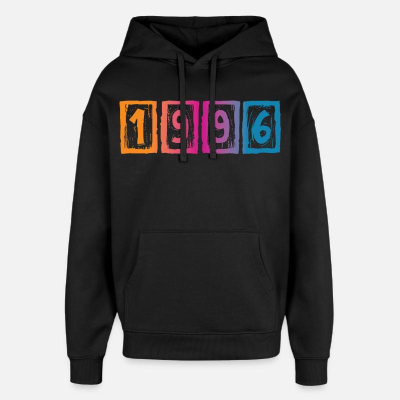 30e anniversaire 1996 - Sweat à capuche unisexe Stanley/Stella Oversized - noir