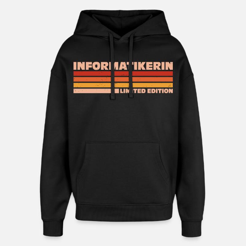 Computer Scientist Computer Scientist Programmer - Oversized Unisex Hoodie by Stanley/Stella - black