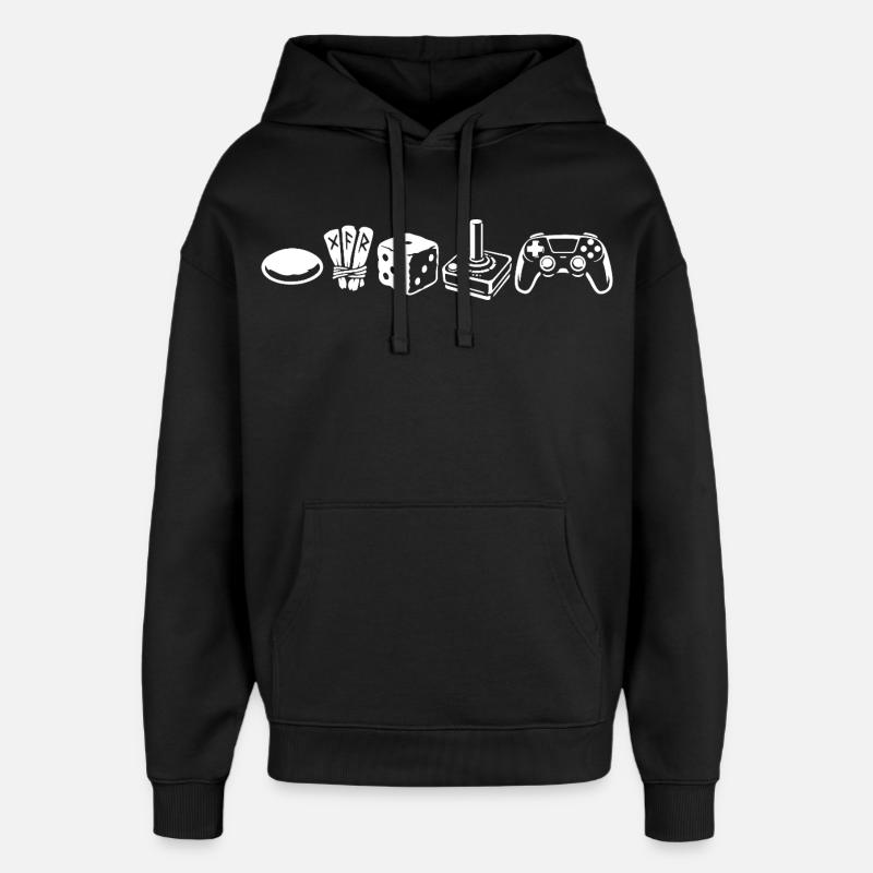 Évolution des contrôleurs | Joueurs - Sweat à capuche unisexe Stanley/Stella Oversized - noir