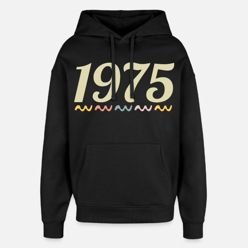 1975 - Sweat à capuche unisexe Stanley/Stella Oversized - noir