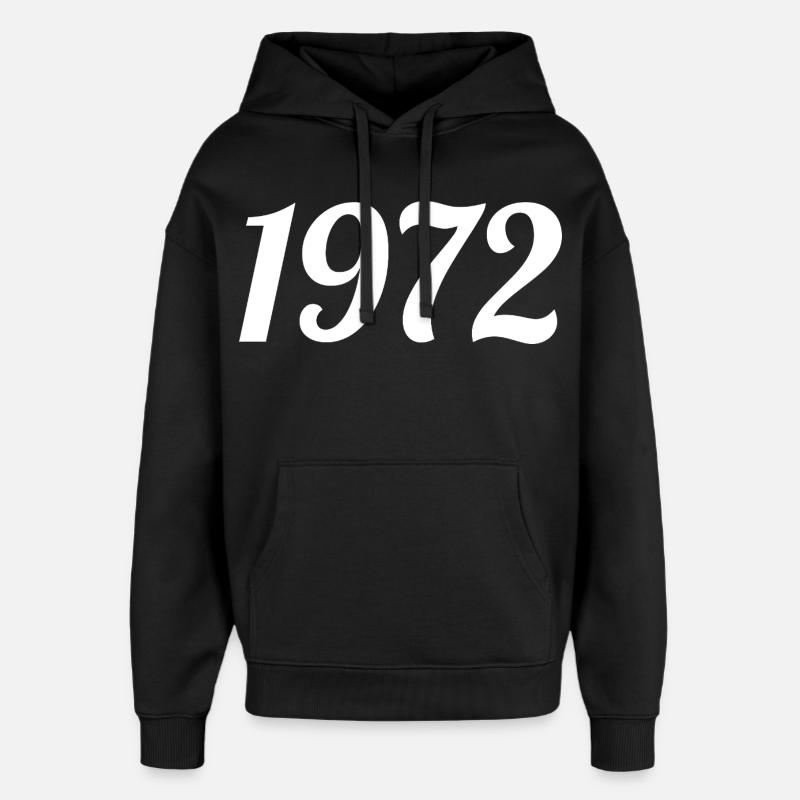 1972 - Sweat à capuche unisexe Stanley/Stella Oversized - noir