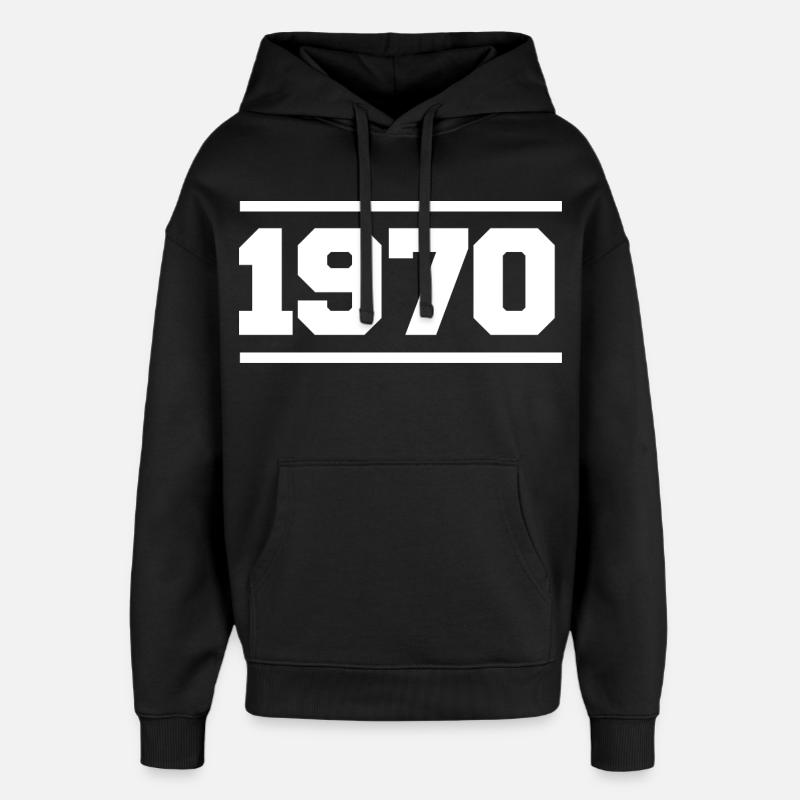 1970 - Sweat à capuche unisexe Stanley/Stella Oversized - noir