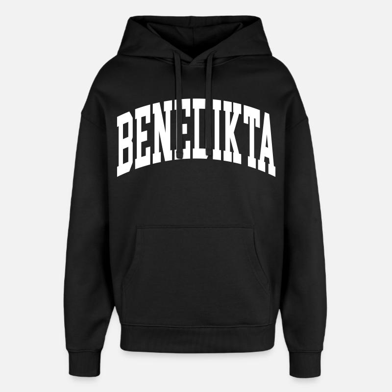 Benedikta - Sweat à capuche unisexe Stanley/Stella Oversized - noir