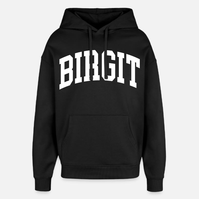 Birgit - Sweat à capuche unisexe Stanley/Stella Oversized - noir
