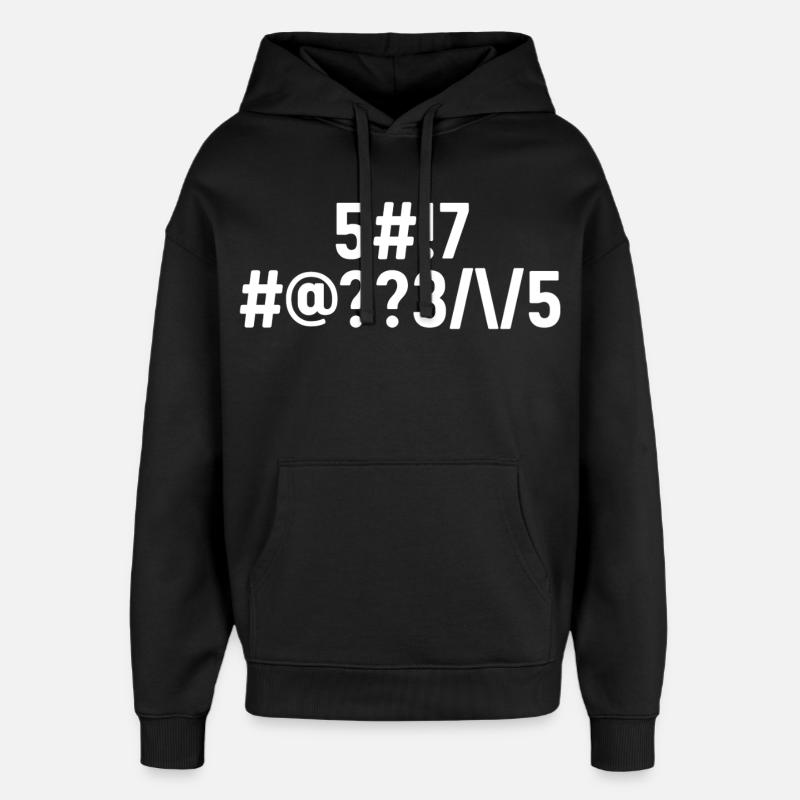 Scheiße passieren codiert - Oversized Unisex Hoodie von Stanley/Stella - Schwarz