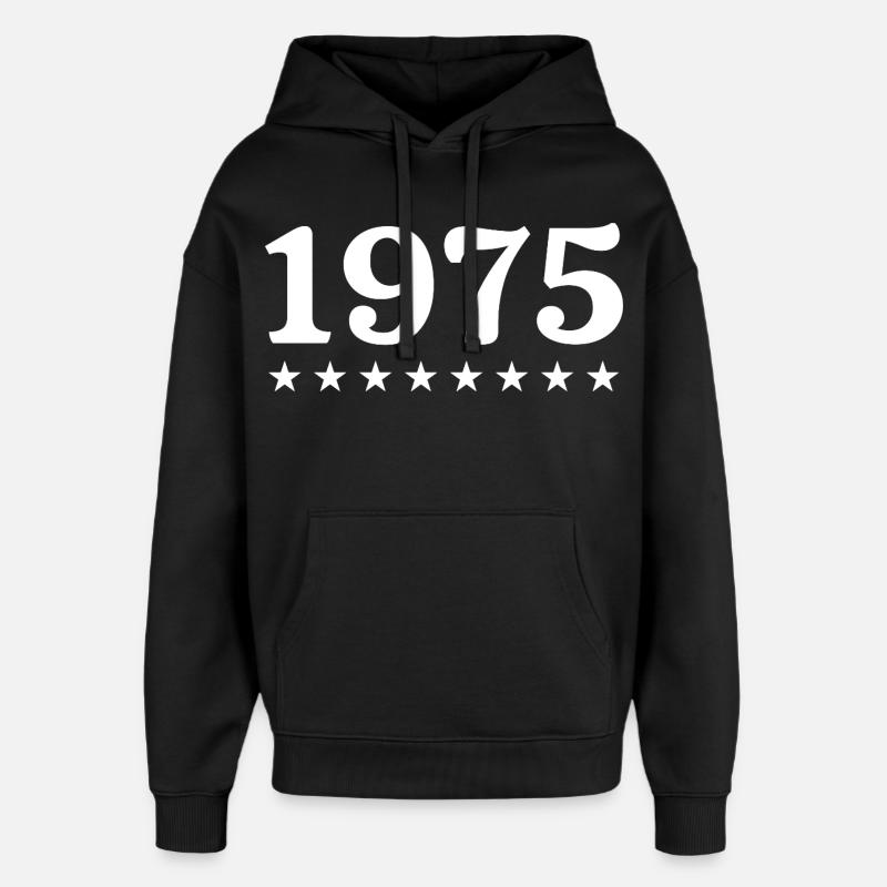1975 Édition Limitée 1975 Retro 1975 - Sweat à capuche unisexe Stanley/Stella Oversized - noir