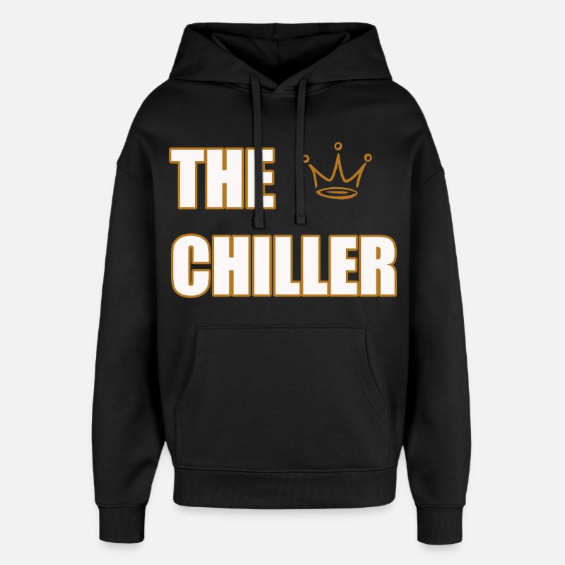 THE CHILLER – Cool & Minimal Statement Design - Oversized Unisex Hoodie von Stanley/Stella - Schwarz