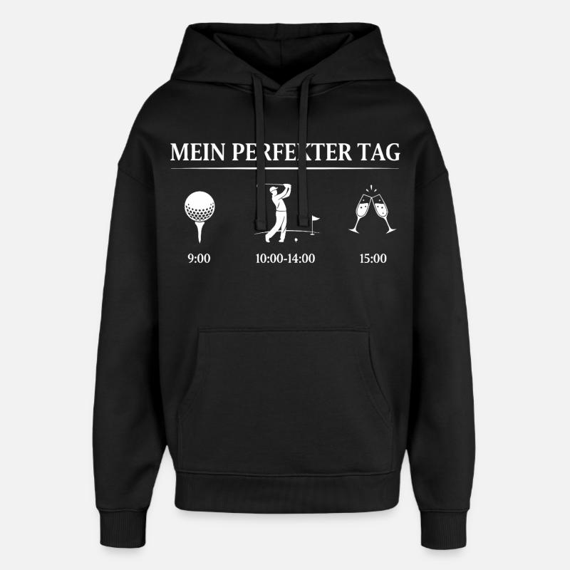 Journée parfaite de golf - Sweat à capuche unisexe Stanley/Stella Oversized - noir