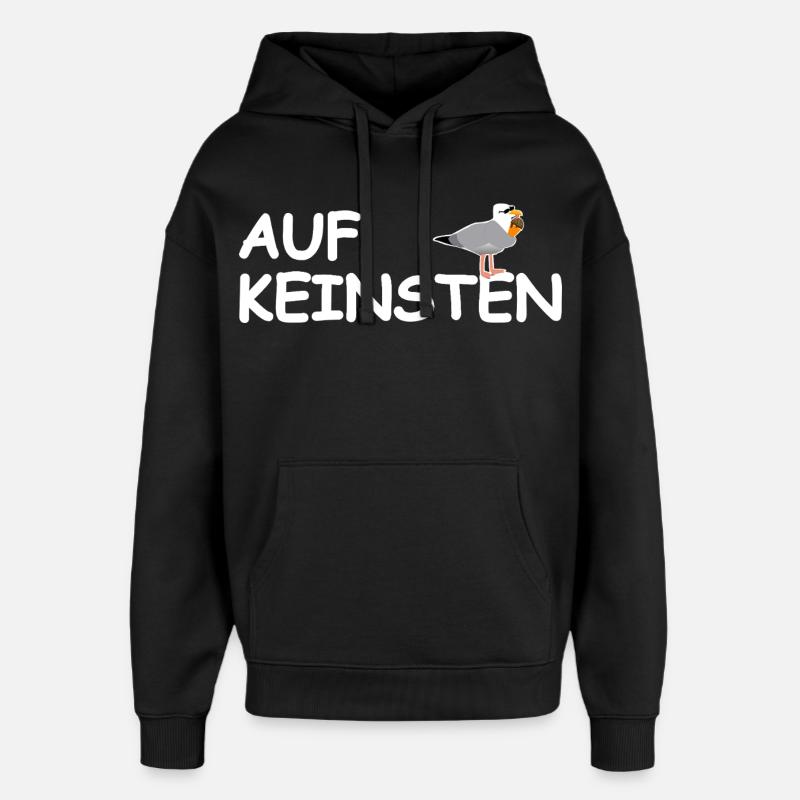 Sur aucune mouette - Sweat à capuche unisexe Stanley/Stella Oversized - noir