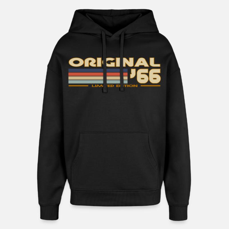 1966 - Sweat à capuche unisexe Stanley/Stella Oversized - noir