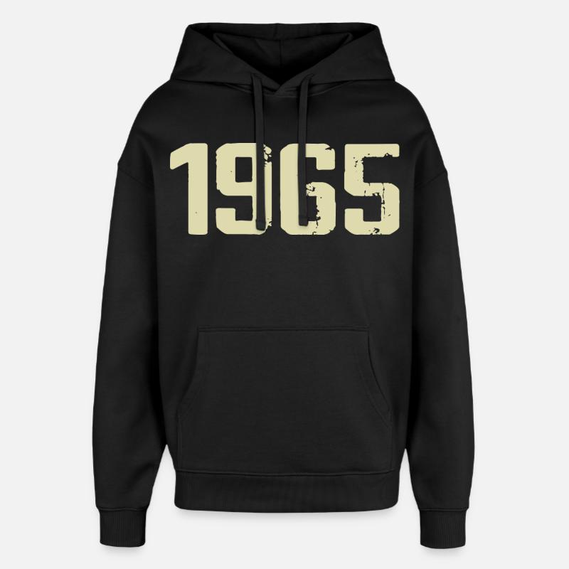 Jubilé 1965 - Sweat à capuche unisexe Stanley/Stella Oversized - noir