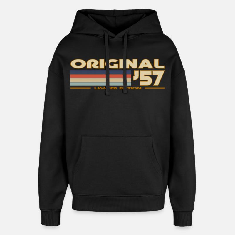 1957 - Sweat à capuche unisexe Stanley/Stella Oversized - noir