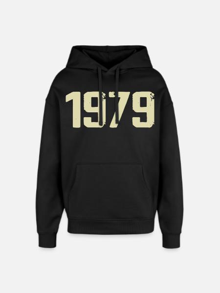 Jubilé 1979 - Sweat à capuche unisexe Stanley/Stella Oversized - noir