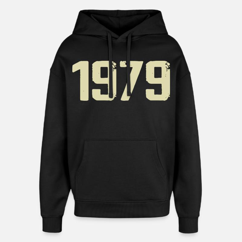 Jubilé 1979 - Sweat à capuche unisexe Stanley/Stella Oversized - noir