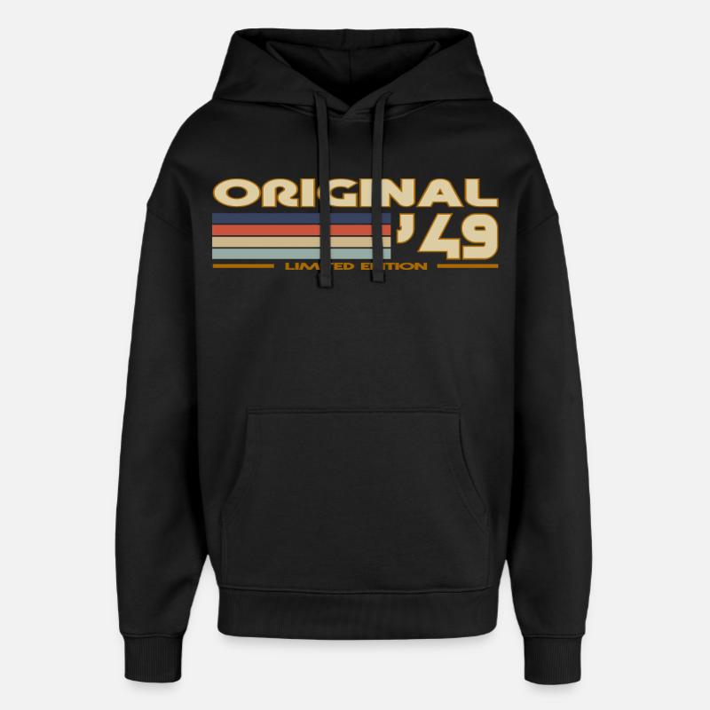 1949 - Sweat à capuche unisexe Stanley/Stella Oversized - noir