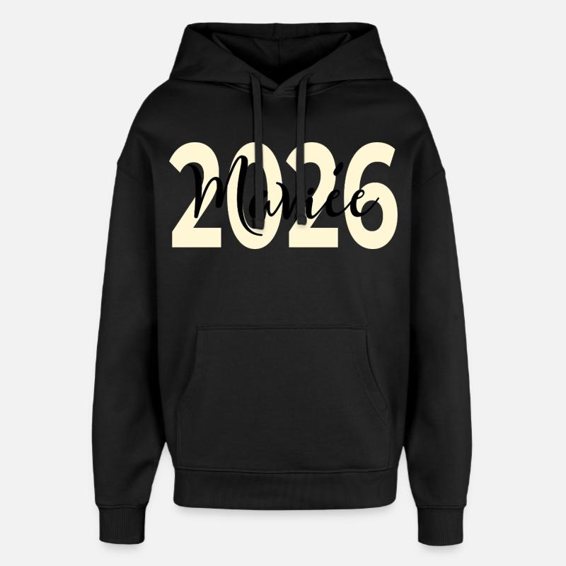 Mariée 2026 - Sweat à capuche unisexe Stanley/Stella Oversized - noir