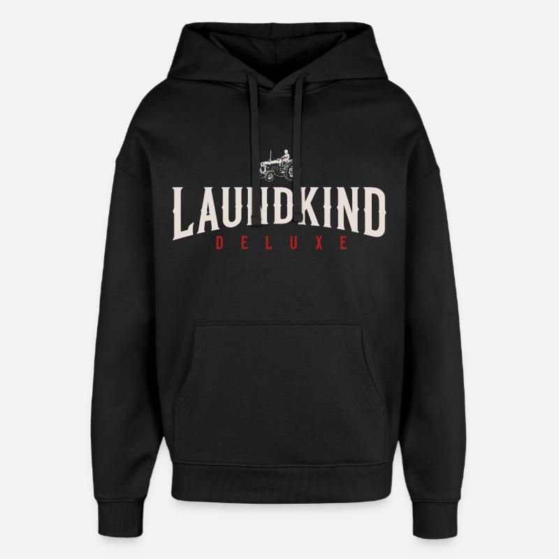Laundkind - Sweat à capuche unisexe Stanley/Stella Oversized - noir