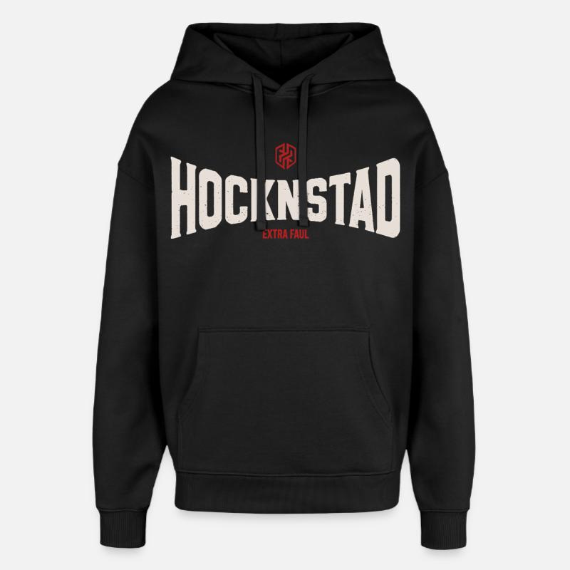 Hocknstad - Sweat à capuche unisexe Stanley/Stella Oversized - noir