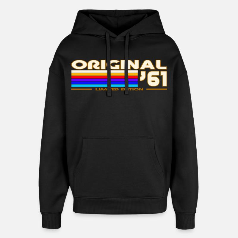 1961 - Sweat à capuche unisexe Stanley/Stella Oversized - noir