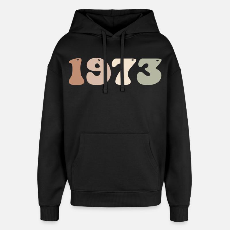 1973 - Sweat à capuche unisexe Stanley/Stella Oversized - noir