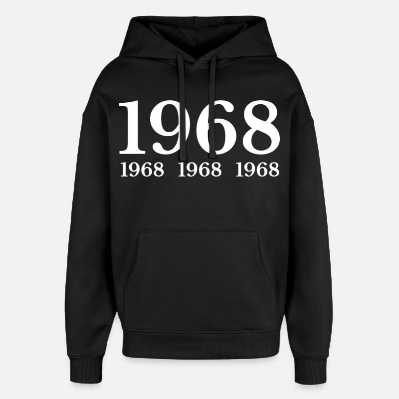 1968 - Sweat à capuche unisexe Stanley/Stella Oversized - noir
