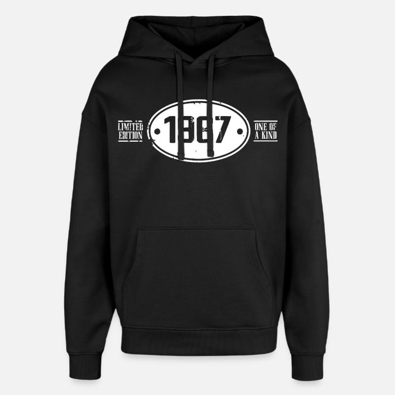 1967 Anniversaire 1967 - Sweat à capuche unisexe Stanley/Stella Oversized - noir