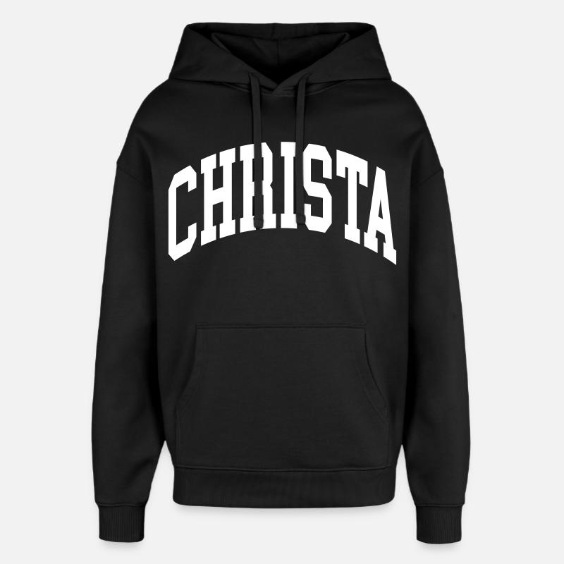 Christa - Oversized Unisex Hoodie von Stanley/Stella - Schwarz