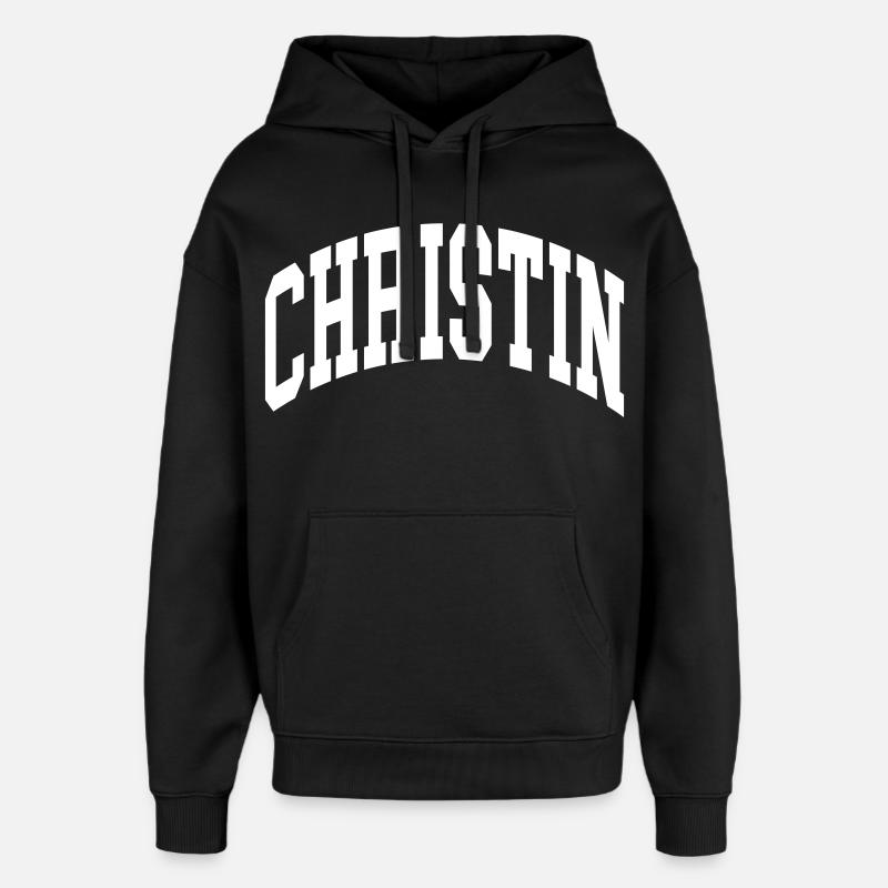chrétien - Sweat à capuche unisexe Stanley/Stella Oversized - noir