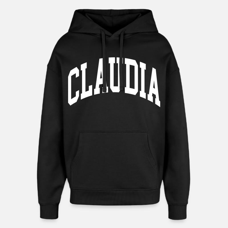 Claudia - Sweat à capuche unisexe Stanley/Stella Oversized - noir