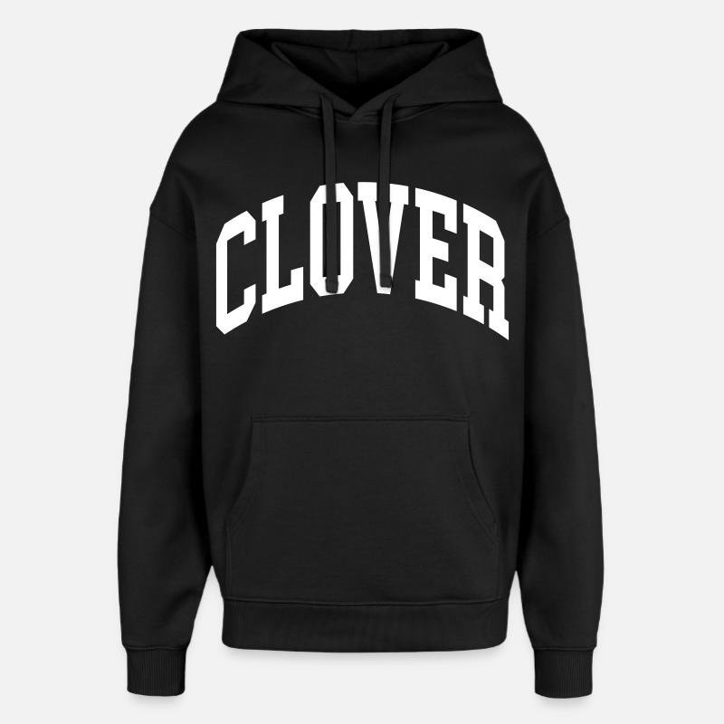 Clover - Oversized Unisex Hoodie by Stanley/Stella - black