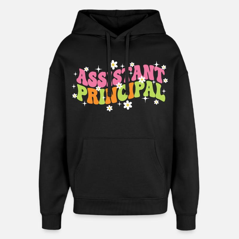 Directeur adjoint Retro Groovy - Sweat à capuche unisexe Stanley/Stella Oversized - noir