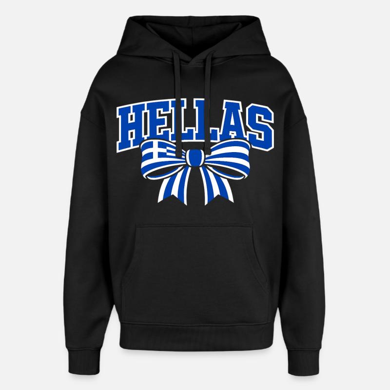 Hellas Schleife - Oversized Unisex Hoodie von Stanley/Stella - Schwarz