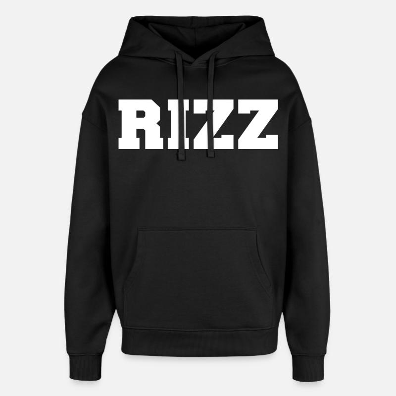 Rizz - Oversized Unisex Hoodie von Stanley/Stella - Schwarz