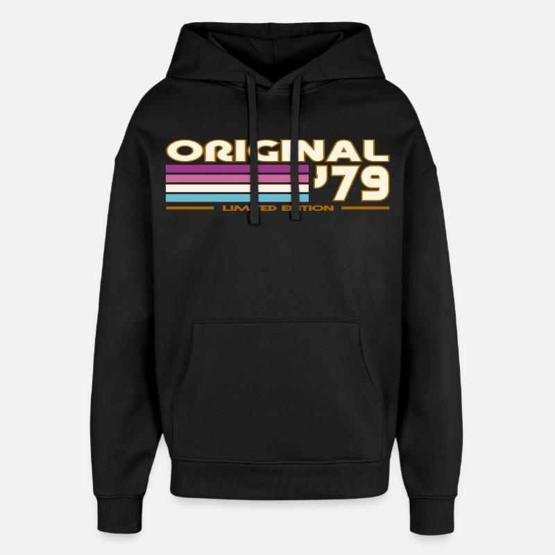 1979 - Sweat à capuche unisexe Stanley/Stella Oversized - noir