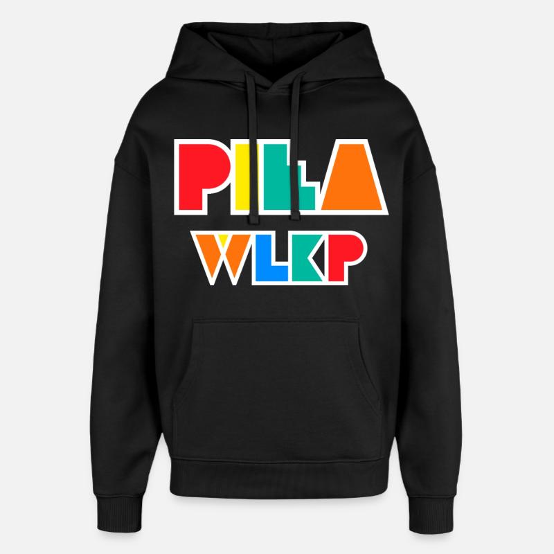 Saw Wlkp. Logo géométrique - Sweat à capuche unisexe Stanley/Stella Oversized - noir