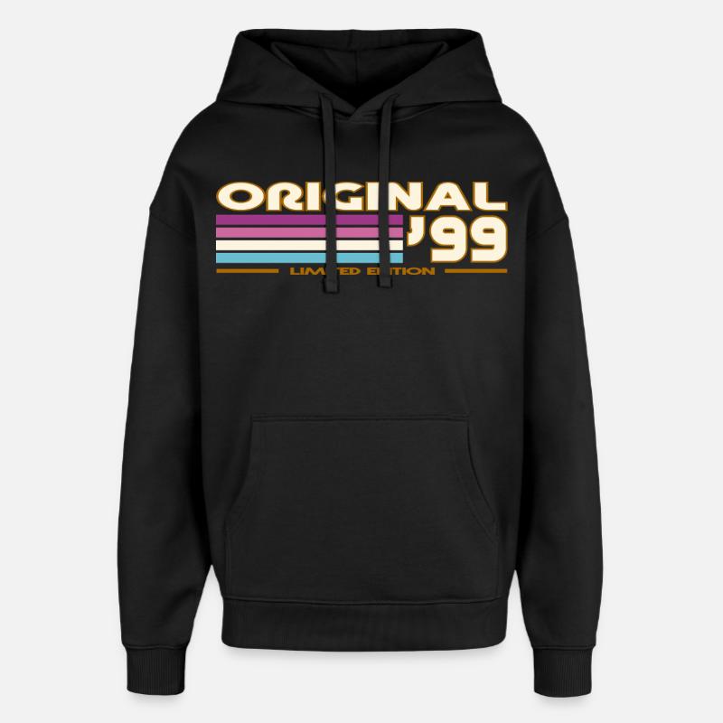 1999 - Sweat à capuche unisexe Stanley/Stella Oversized - noir
