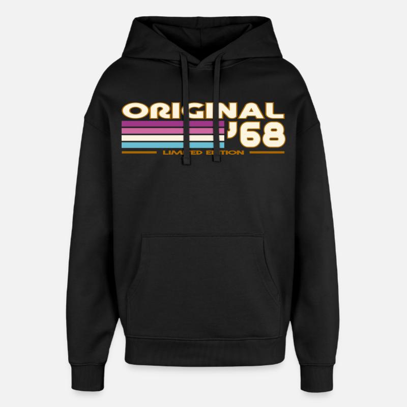 1968 - Sweat à capuche unisexe Stanley/Stella Oversized - noir