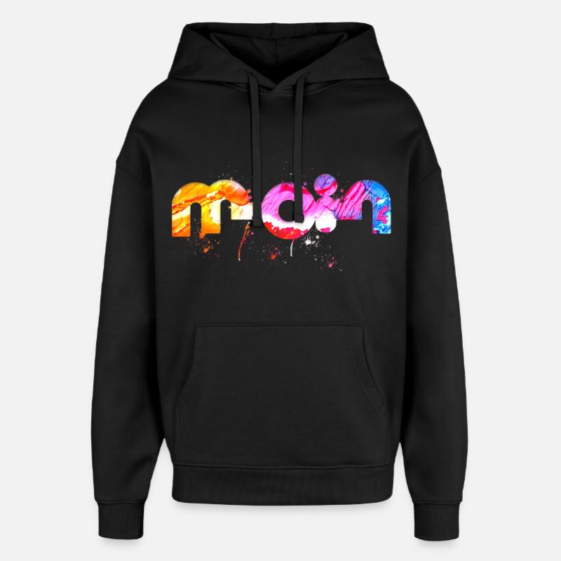 Moin - Oversized Unisex Hoodie von Stanley/Stella - Schwarz