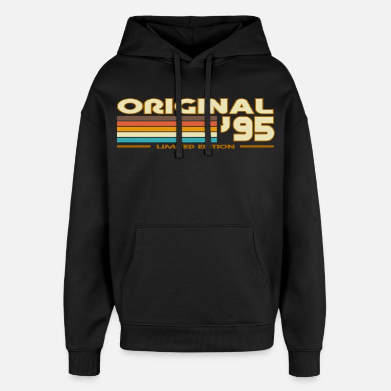 1995 - Sweat à capuche unisexe Stanley/Stella Oversized - noir