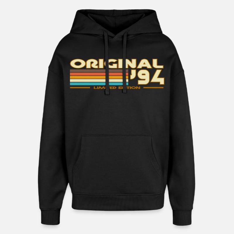 1994 - Oversized Unisex Hoodie by Stanley/Stella - black