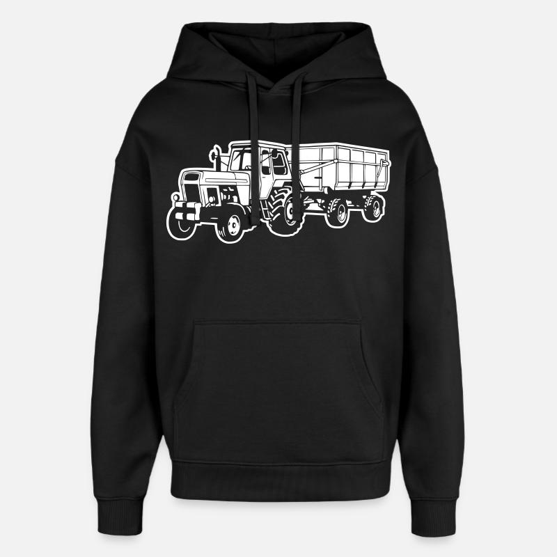 ZT300 with HW80 (Difference Image) - Oversized Unisex Hoodie by Stanley/Stella - black