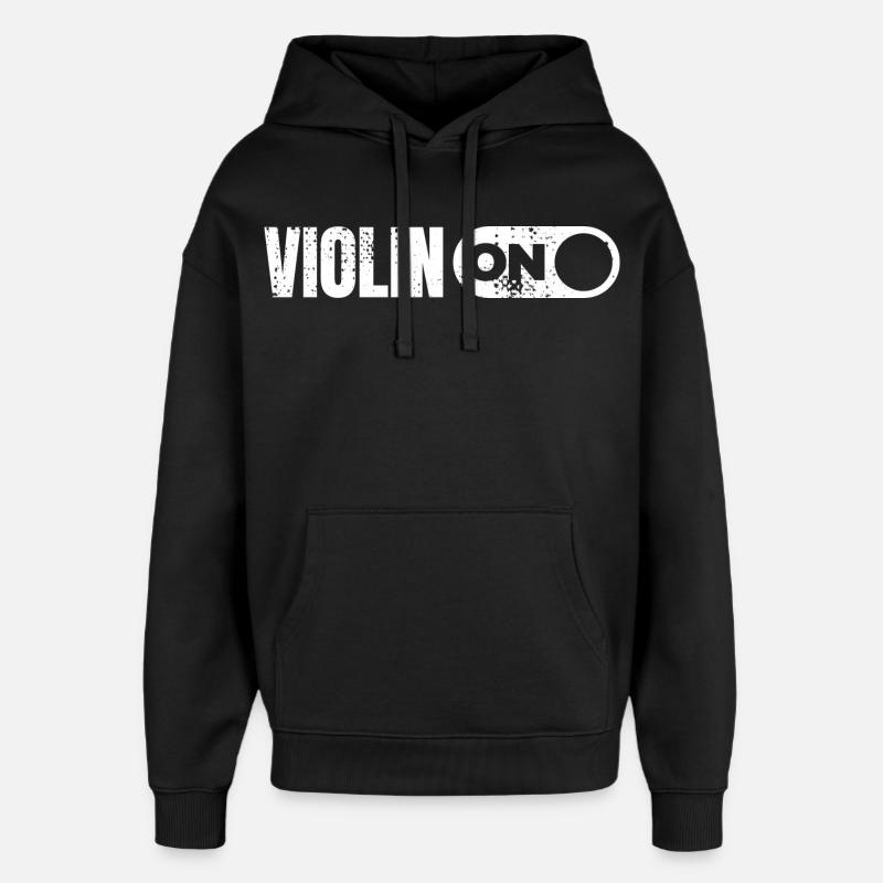 Drôle de violon - Sweat à capuche unisexe Stanley/Stella Oversized - noir