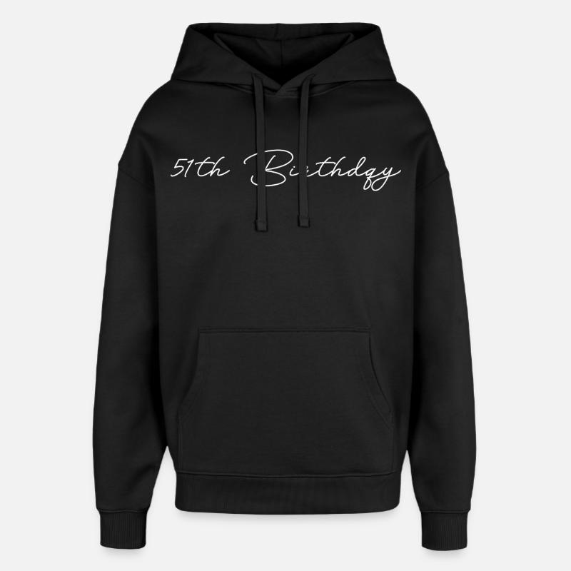51e anniversaire - Sweat à capuche unisexe Stanley/Stella Oversized - noir