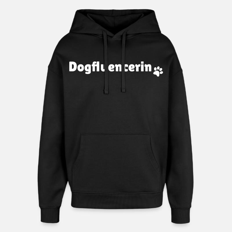 Conception de t-shirt avec l'imprimé Dogfluencerin - Sweat à capuche unisexe Stanley/Stella Oversized - noir