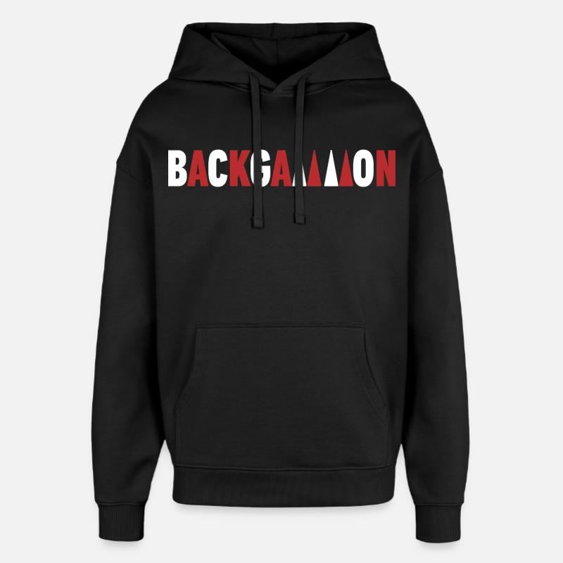 Backgammon - Oversized Unisex Hoodie von Stanley/Stella - Schwarz