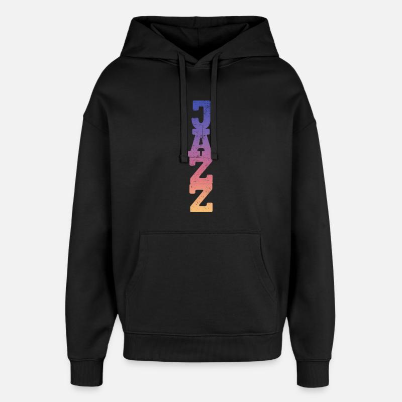 Jazz - Oversized Unisex Hoodie von Stanley/Stella - Schwarz