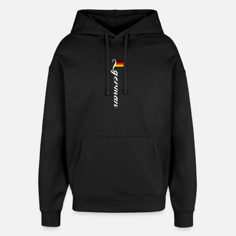 Allemagne - Sweat à capuche unisexe Stanley/Stella Oversized - noir