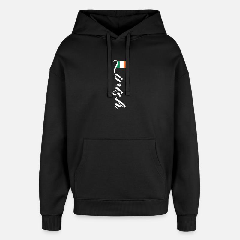 Irland - Oversized Unisex Hoodie von Stanley/Stella - Schwarz